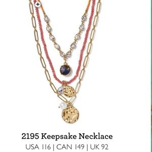 NWT CAbi 2195 Keepsake Necklace
